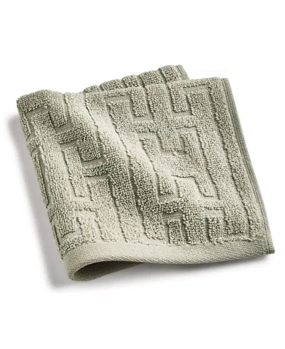 Hotel Collection Sculpted Chain-link Wash Towel, 13" X 13", Exclusively At Macy's