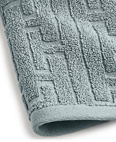 Hotel Collection Sculpted Chain-link Wash Towel, 13" X 13", Exclusively At Macy's In Blue