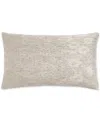 Hotel Collection Shadow Floral Micropleated Decorative Pillow, 14" X 22", Exclusively At Macy's In Gray