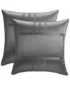 Hotel Collection Structure 2-pc. Sham Set, European, Exclusively At Macy's In Charcoal