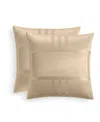 Hotel Collection Structure 2-pc. Sham Set, European, Exclusively At Macy's In Gold