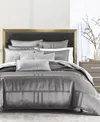 Hotel Collection Structure 3-pc. Comforter Set, Full/queen, Exclusively At Macy's In Charcoal