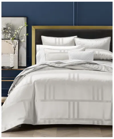 Hotel Collection Structure Silver 3-pc. Comforter Set, Full/queen, Exclusively At Macy's In Gray