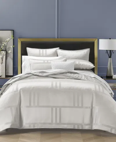 Hotel Collection Structure Silver 3-pc. Duvet Cover Set, Full/queen, Exclusively At Macy's In Gray