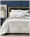 Hotel Collection Structure Silver Comforter Set In Silver