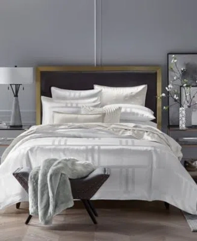 Hotel Collection Structure White Duvet Cover Set