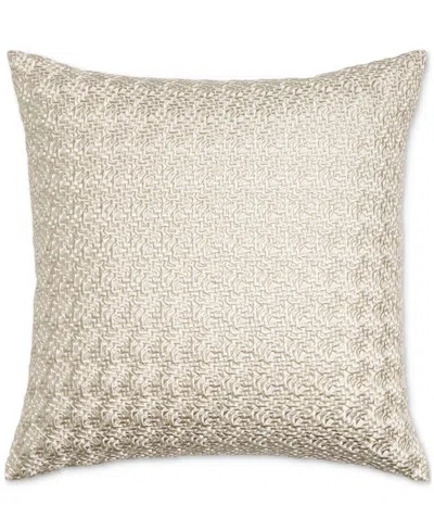 Hotel Collection Textured Embroidery Decorative Pillow, 20" X 20", Exclusively At Macy's In Neutral