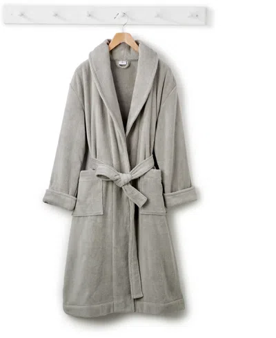 Hotel Collection Turkish Cotton Shawl-collar Robe, Created For Macy's In Steel