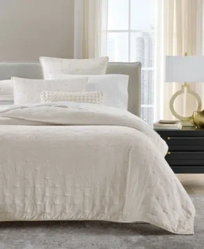 Hotel Collection Velvet Plush Coverlet Set Macys Exclusive In Neutral