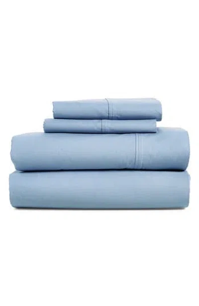 Hotel Espalma 300 Thread Count Cotton Percale Sheet Set In Blue