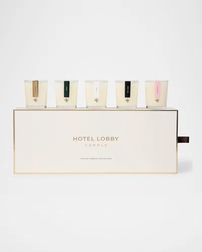 Hotel Lobby Candle Votive Candle Collection In Pink