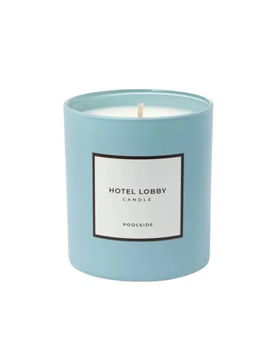 Hotel Lobby Poolside Candle In Blue