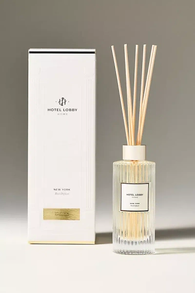 Hotel Lobby Woody New York Glass Reed Diffuser In Multi
