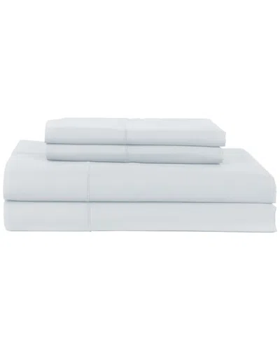 Hotel Luxury Concepts 500 Thread Count Solid Sateen 4pc Sheet Set In Blue
