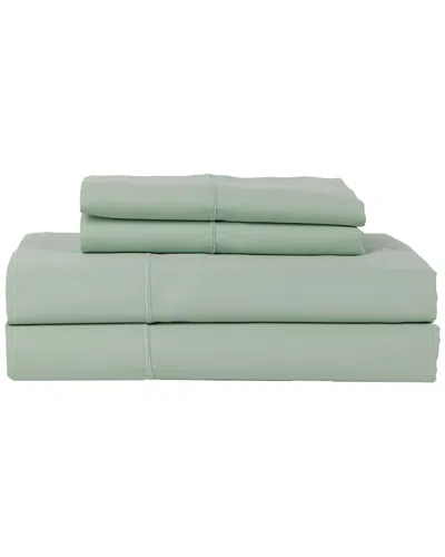 Hotel Luxury Concepts 500tc Solid Sateen 4pc Sheet Set In Green
