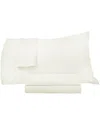 Hotel Luxury Concepts 700tc Solid Sateen Sheet Set In Ivory
