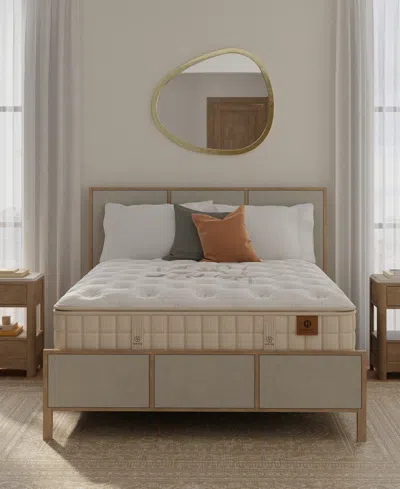 Hotel Natural Collection By King Koil Lotus 16" Trim Line Medium Mattress, Twin, Exclusively At Macy's In White