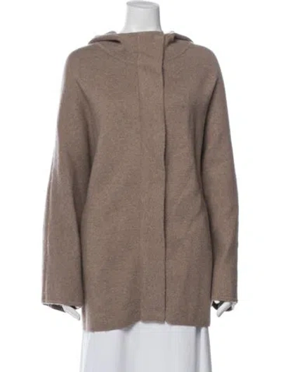 Pre-owned Hotel Particulier Cashmere Faux Fur Jacket In Neutral
