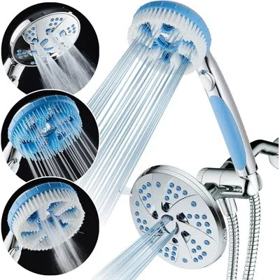 Hotelspa Aquassage By Aquacare Dual Shower Head 2.5 Gpm Gpm In Chrome