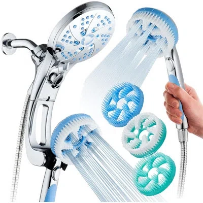 Hotelspa Aquassage By Aquacare Dual Shower Head 2.5 Gpm Gpm In Chrome