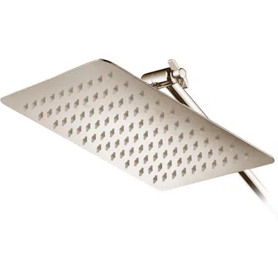 Hotelspa Fixed Shower Head 2.5 Gpm Gpm In Brushed Nickel Stainless Steel
