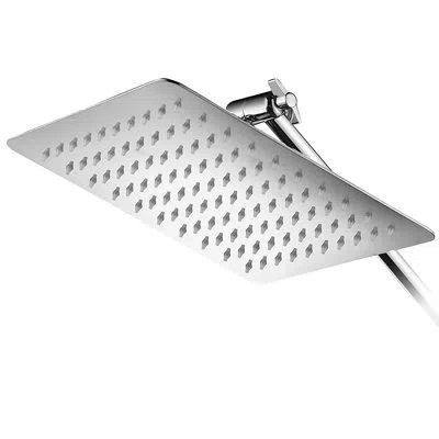 Hotelspa Giant Slimline Rain Adjustable Shower Head In Chrome