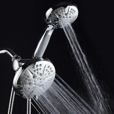 Hotelspa High Pressure Multi Function Dual Shower Head In Chrome