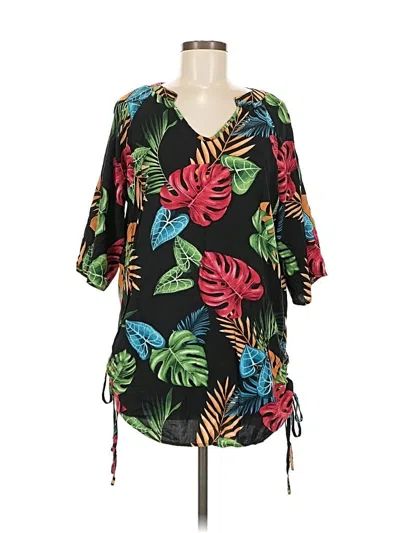 Pre-owned Hotouch 3/4 Sleeve Blouse In Black