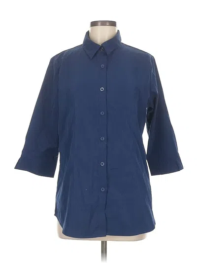 Pre-owned Hotouch 3/4 Sleeve Blouse In Blue