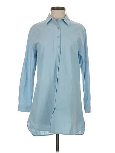 Pre-owned Hotouch 3/4 Sleeve Blouse In Blue
