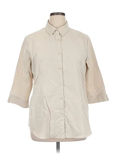 Pre-owned Hotouch 3/4 Sleeve Blouse In White