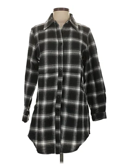 Pre-owned Hotouch 3/4 Sleeve Button Down Shirt In Black