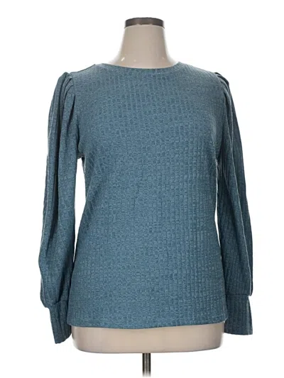 Pre-owned Hotouch 3/4 Sleeve T-shirt In Teal