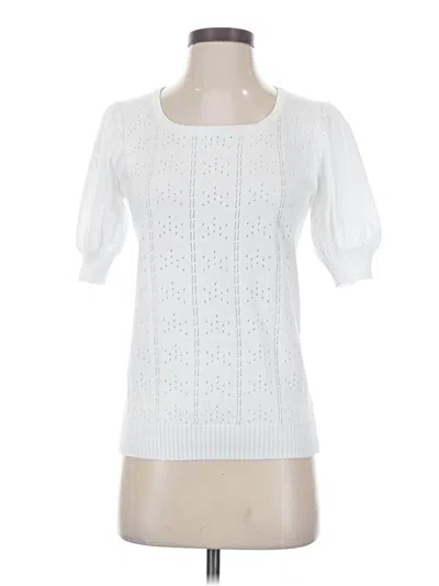 Pre-owned Hotouch 3/4 Sleeve T-shirt In White