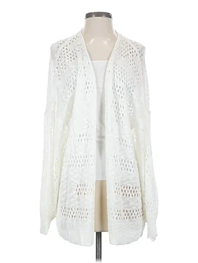 Pre-owned Hotouch Cardigan Sweater In White