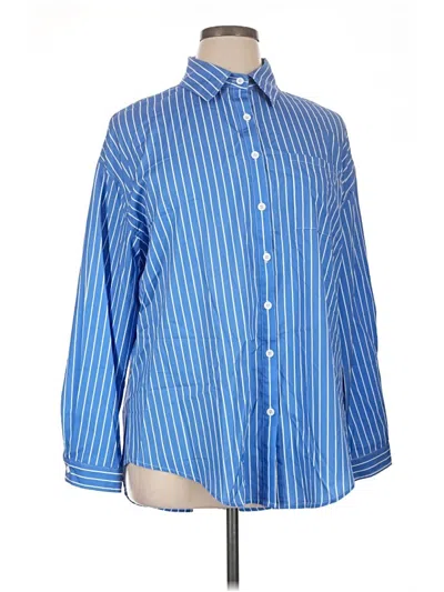 Pre-owned Hotouch Long Sleeve Blouse In Blue
