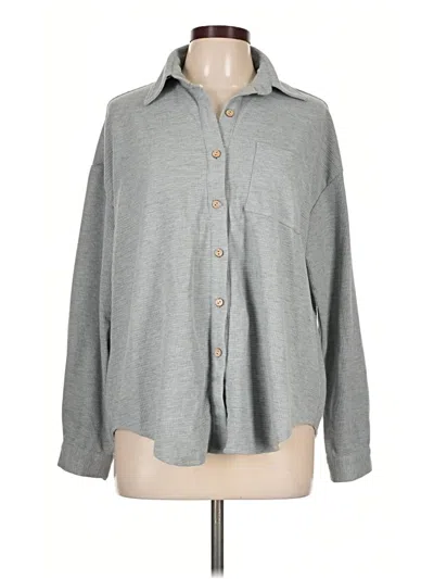 Pre-owned Hotouch Long Sleeve Blouse In Gray