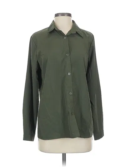 Pre-owned Hotouch Long Sleeve Blouse In Green