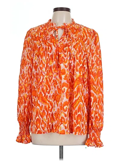 Pre-owned Hotouch Long Sleeve Blouse In Orange