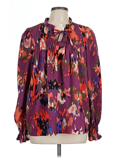 Pre-owned Hotouch Long Sleeve Blouse In Purple