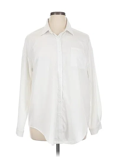 Pre-owned Hotouch Long Sleeve Blouse In White