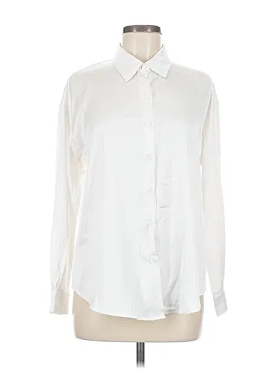 Pre-owned Hotouch Long Sleeve Blouse In White