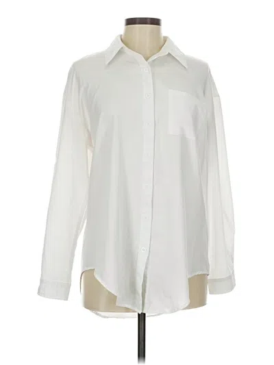 Pre-owned Hotouch Long Sleeve Blouse In White