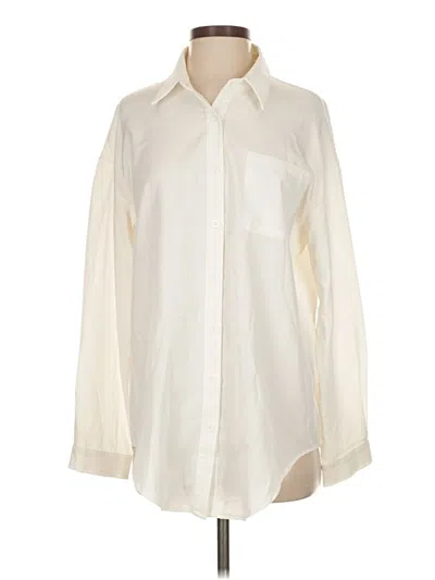 Pre-owned Hotouch Long Sleeve Blouse In White