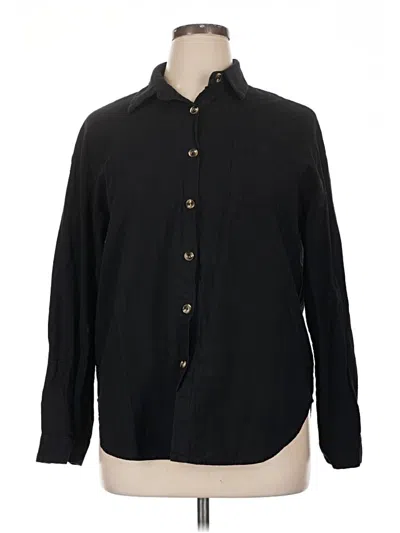 Pre-owned Hotouch Long Sleeve Button Down Shirt In Black
