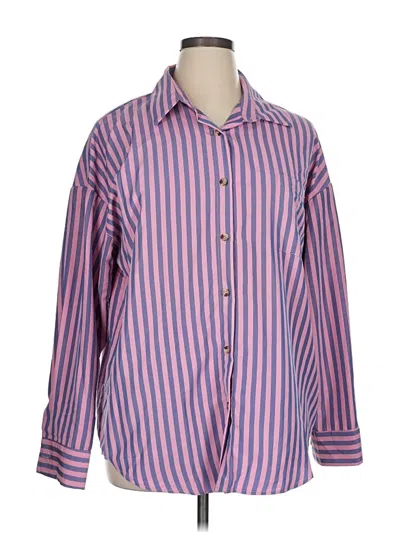 Pre-owned Hotouch Long Sleeve Polo Shirt In Pink