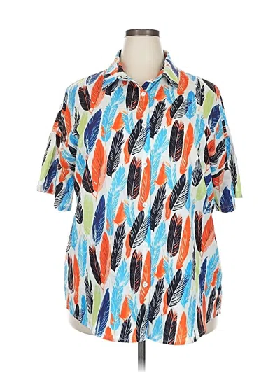 Pre-owned Hotouch Short Sleeve Blouse In Blue