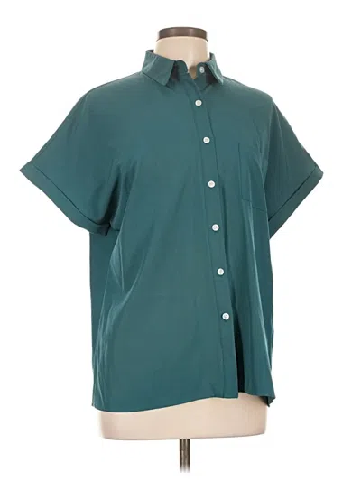 Pre-owned Hotouch Short Sleeve Blouse In Blue