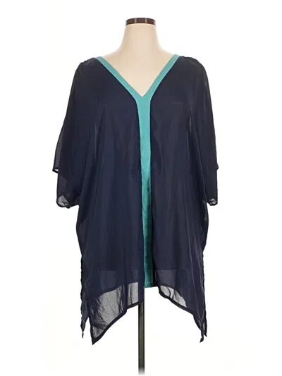 Pre-owned Hotouch Short Sleeve Blouse In Blue