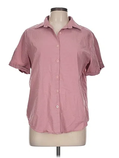 Pre-owned Hotouch Short Sleeve Blouse In Pink